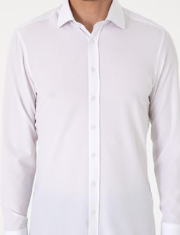 Рубашка Pierre Cardin Ex Slim Fit белая с длинным рукавом