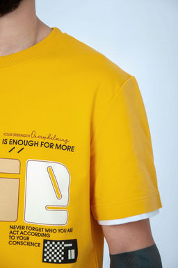 Арт. 63611 Комплект с шортами мужской 48-56 (5 шт) Цвет:горчичный - Идеал фото 3