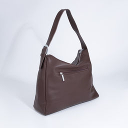 Сумка-мешок на молнии, 2 наружных кармана, цвет коричневый - Simaland фото 2