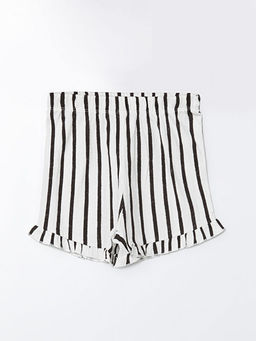 Beli Lastikli ?izgili K?z Bebek ?ort