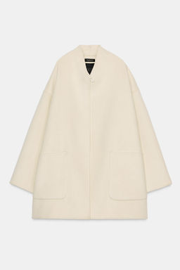 WOOL BLEND CAPE COAT ZW COLLECTION - Zara фото 8