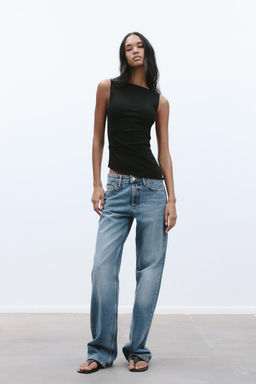 ASYMMETRIC DRAPED T-SHIRT