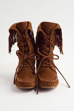 Botas de ante con flecos - H&m фото 2