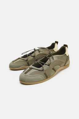 ELASTICATED SPORTY BALLERINAS - Zara фото 9