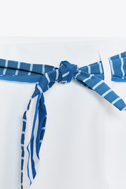 STRIPED SCARF SKORT - Zara фото 6