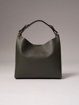 Сумка кожаная Deboro 30994 зеленый мох