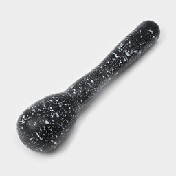 Ступка с пестиком Доляна «Чёрный камень», 250 мл, 9×10 см, чёрная