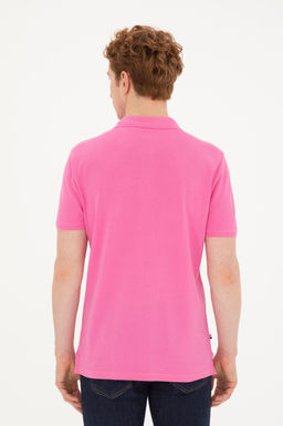 Мужская розовая базовая футболка - U.s. polo assn фото 5