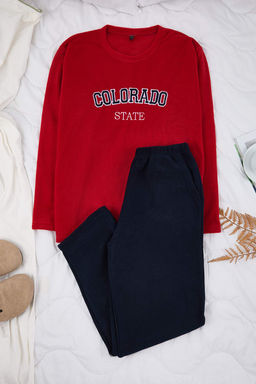 Indigo Regular Kesim Slogan Nak?sl? Polar/K?sl?k Pijama Tak?m? TMNAW26PT00038 - Trendyolmilla фото 4