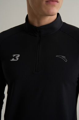 Лонгслив half-zip Черный ANTA RUNNING LS Tee фото 7