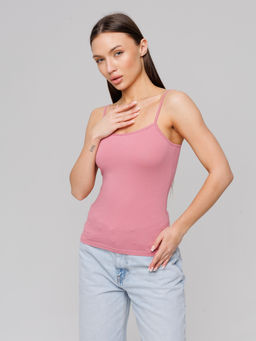 Женская майка на бретелях Lingeamo брусничный ЛТ-07 (22)  фото 12