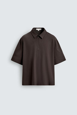 POLO T?CNICO CREMALLERA / Chocolate - Zara фото 6