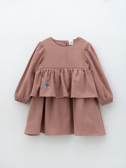 Платье хлопковое сухая роза, розовый - Lesi kids фото 27