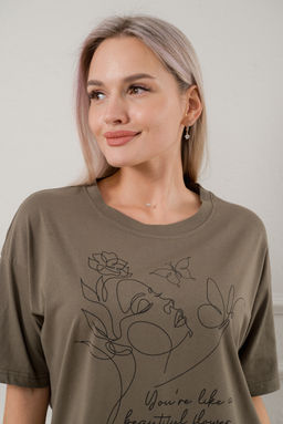 Пижама женская из кулирки Дива болотный - Амадэль фото 7