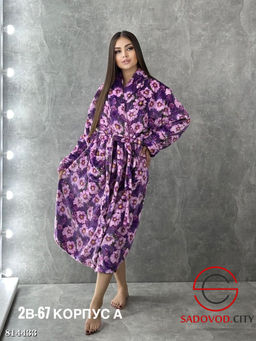 Халат женский с поясом