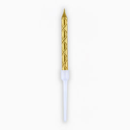 Свечи в торт, золото, 12 шт., 11,5 х 17 см - Страна карнавалия фото 5