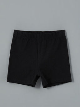 Beli Lastikli Basic K?z ?ocuk K?sa Tayt 2li