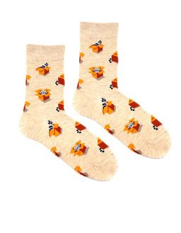 Носки р.35-40 Котик в коробке - Krumpy фото 2