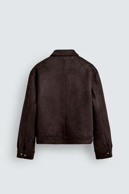 FAUX SUEDE REGULAR FIT JACKET - Zara фото 7