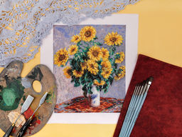 Набор для вышивания PANNA Золотая серия MET-7357 Букет подсолнухов 29 х 36 см