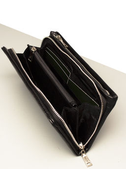 LACCOMA клатч V7513-черный натуральная кожа фото 4