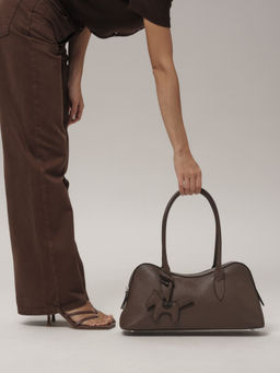 Кожаная сумка Jockey DBR 31168 коричневый торф  фото 4