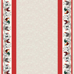 Шторы, 2шт 148х260см "Птичий двор", на шторной ленте, хлопок "Комфорт" 171г/м2, упаковка "классическая" 28х41см, "Домашняя мода" (Россия)