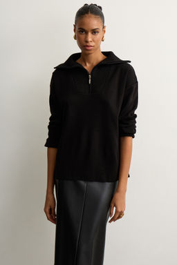 Свитер с воротником стойка и замком - Mollis фото 3