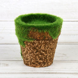 Кашпо со мхом декоративное 7х7 см / 16029 /уп 378/ - ГалеонТрейд фото 10