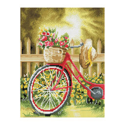 Алмазная мозаика 30*40см "Солнечный день" 30цв. (АМП3040_47587, "ТРИ СОВЫ") полное заполнение, с подрамником