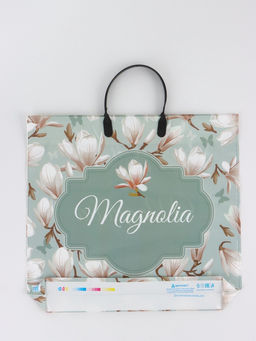 Цена за 10 шт. Пакет «Магнолия», полиэтиленовый с пластиковой ручкой, 38×34 + 3 см, 90 мкм