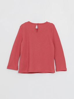 Bisiklet Yaka Uzun Kollu K?z Bebek Ti??rt