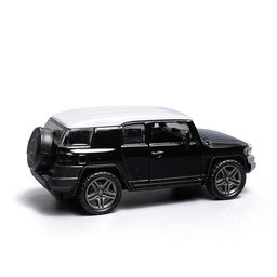Чёрная с белой крышей инерционная машинка die-cast , 1:32