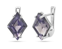 Серьги из серебра синт.александрит, Кателина