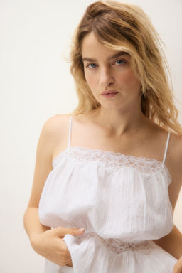 Pijama de algod?n con efecto arrugado - H&m фото 4