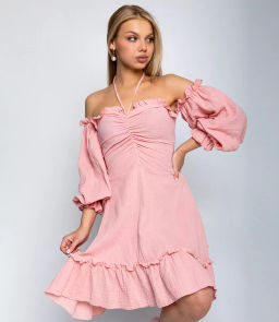 Платье #БШ2338, пудровый