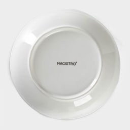 Салатник фарфоровый Морской бриз, 1,6 л, d=18 см, цвет белый - Magistro фото 5