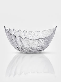 Набор салатников «Лист», 3 шт., размер 1 шт.: 21.5×15.5×11 см, стекло, прозрачный