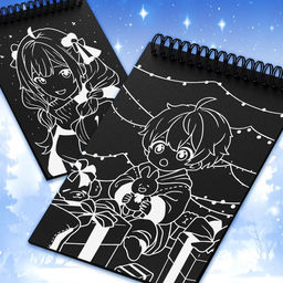 Гравюра детская «Аниме», 8 гравюр, со штихелем