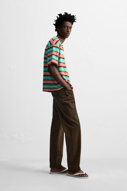 STRIPED EMBROIDERED T-SHIRT OTIS KWAME KYE QUAICOE - Zara фото 4