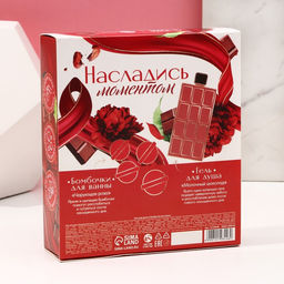 Подарочный набор Сладкие моменты: гель для душа 300 мл и бомбочки для ванны 4 шт., Чистое счастье  фото 8