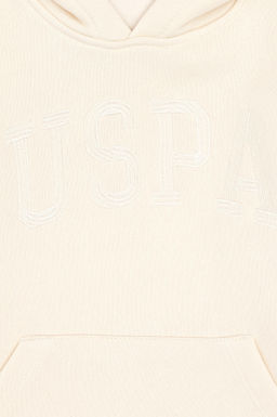 Кремовый базовый свитшот для девочек Неожиданная скидка в корзине - U.s. polo assn фото 4