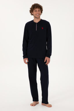 Erkek Lacivert Pijama Tak_m_ Sepette S_rpriz _ndirim - U.s. polo assn фото 4