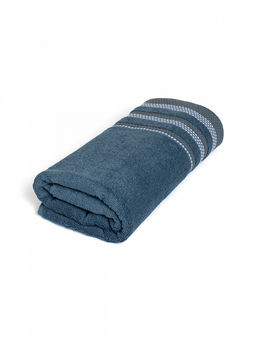 Полотенце махровое 70x140 темно-синий махровая ткань - Lucky фото 2