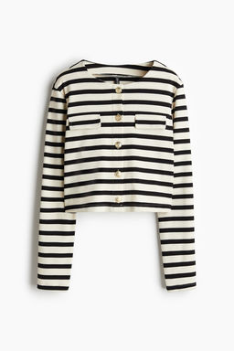 Cardigan de punto con bolsillos decorativos - H&m фото 5