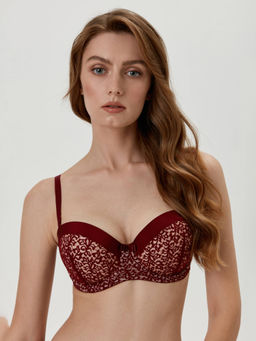 CONTE Бюстгальтер TATOUAGE RB8042 бордо  фото 2