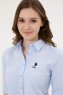 Kad_n A__k Mavi Uzun Kollu Basic G_mlek