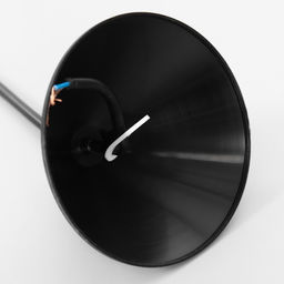 Люстра «Ирис» 1×15 Вт Е27 МОДЕЛЬ: BR=00260 черный/белый 28×28×14 см