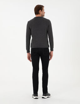 Siyah Slim Fit Jean Pantolon