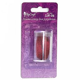 FAYCRAFT Ювелирная лента SJR-06 6 мм 5 х 1 м СК/Распродажа №07 красный  фото 9